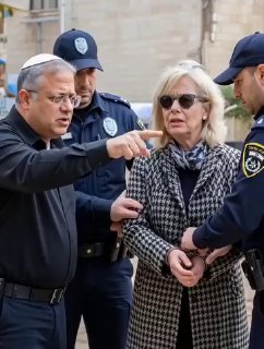 סירטון ai בן גביר עוצר את היועמשית גלי בהרב מיארה לנווה תרצה...