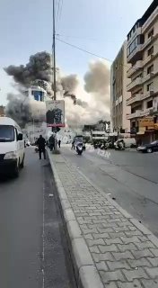 תקיפה של חיל האוויר לפני שעה קלה ליד כנסיית סנט מיכאל בדאחיה...