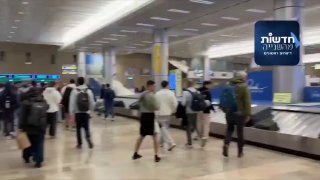 האזעקות תפסו את השבים לארץ בנתבג....