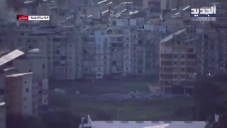 מדהים: תיעוד של אחת התקיפות בדאחייה שבביירות....