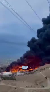 מיכלי הנפט בטהרן עוד בוערים...