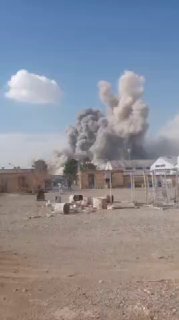 תיעוד | תקיפת בסיס משמרות המהפכה בעיר שאהין־שאהר במחוז...