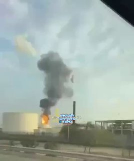 בית הזיקוק בבחרין שהותקף הבוקר בידי כטב"ם איראני...