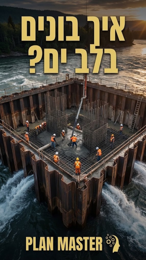 גם כשהמים לא מפסיקים לזרום, אפשר לבנות יסודות יצוקים....