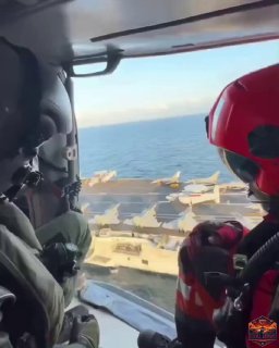 🚨תיעוד: נשיא צרפת מקרון מבקר בנושאת המטוסים הצרפתית שארל דה...