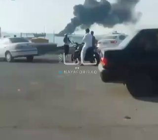 תקיפה ישראלית/ אמריקאית לעבר ספינה באיזור נמל ג'הבאר במזרח...