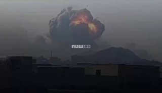 פיצוץ גדול במיוחד בסביבות העיר קודס באיראן, ממערב לטהרן....