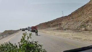 כביש 90 אחרי עין גדי לכיוון דרום...