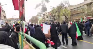 תומכי משטר האייתולות יצאו לרחובות כדי לציין את יום ירושלים...