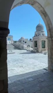 שעת התפילה ביום שישי האחרון של חודש רמדאן בהר הבית - המקום ריק....