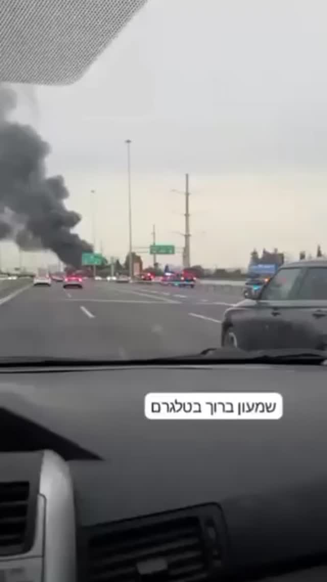 על פי הדיווחים, בסרטון נראה טיל פוגע ליד נמל התעופה בן גוריון....