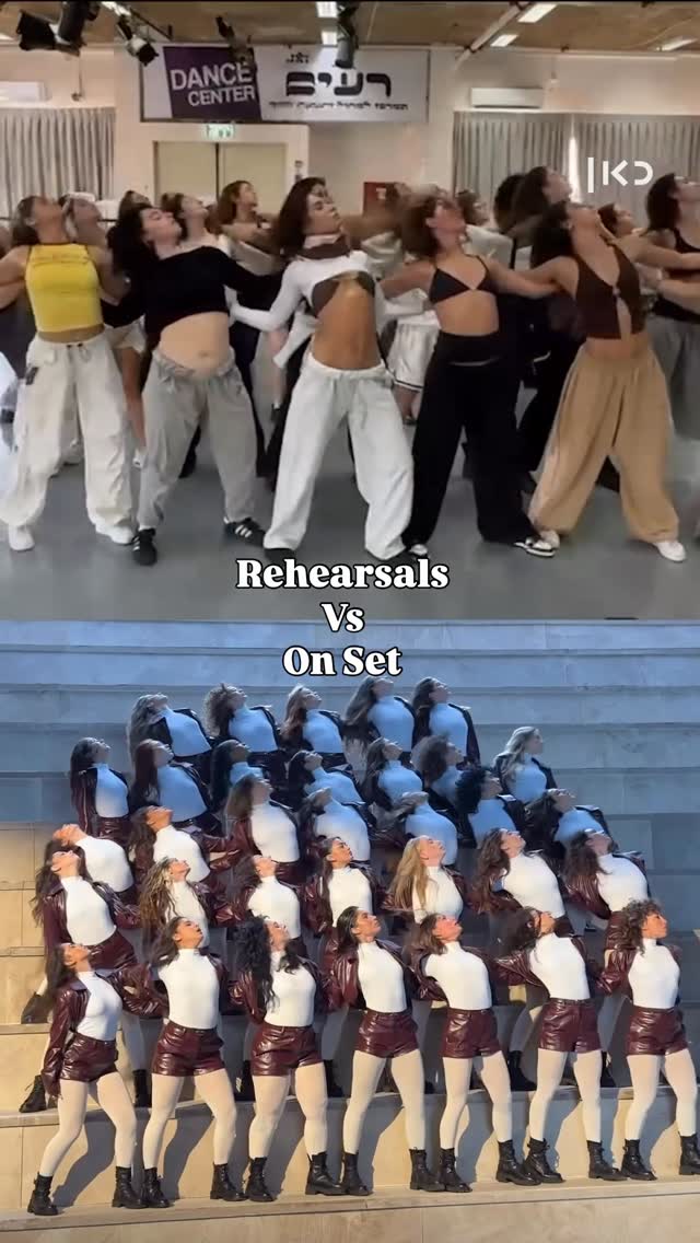 החזרות vs על הסט 💃💃💃 Michelle...