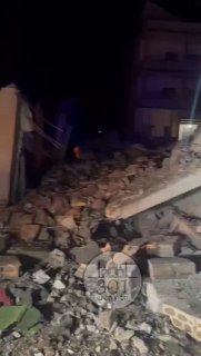 מהתקיפה הלילה בדרום לבנון....