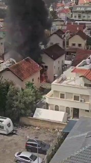 הבית שנפגע מרסיס של מיירט....