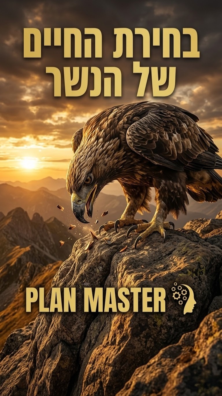 הנשר עובר תהליך כואב של שינוי כדי לזכות בחיים חדשים....