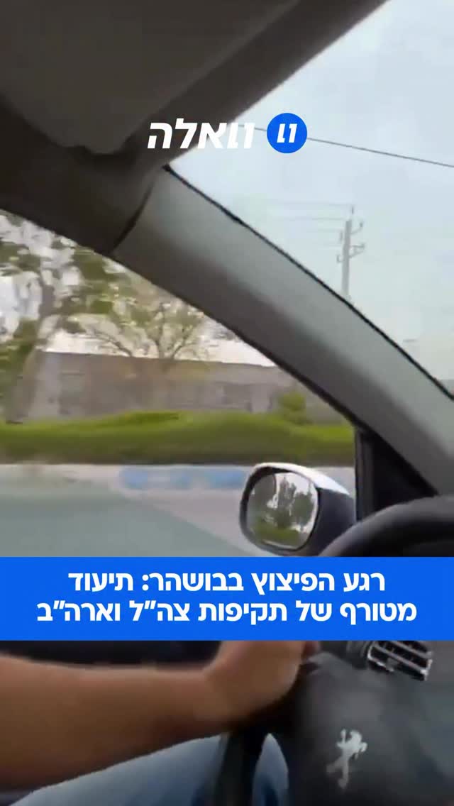 התקיפות האוויריות שבוצעו היום באזור בושהר כוונו לעבר יעדים...