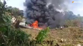 מטוס חיל האוויר הקולומביאני התרסק....