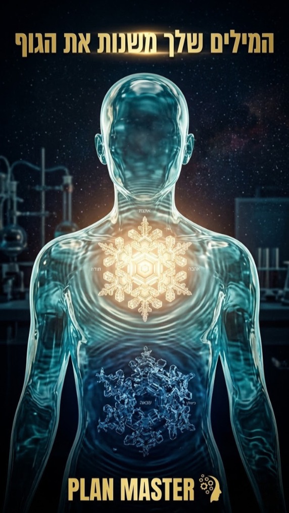 האם ידעתם שהמילים שלכם משנות פיזית את המציאות? הניסוי המדהים...