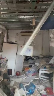 הרס כבד: הבניין שנפגע בדרום תל אביב...