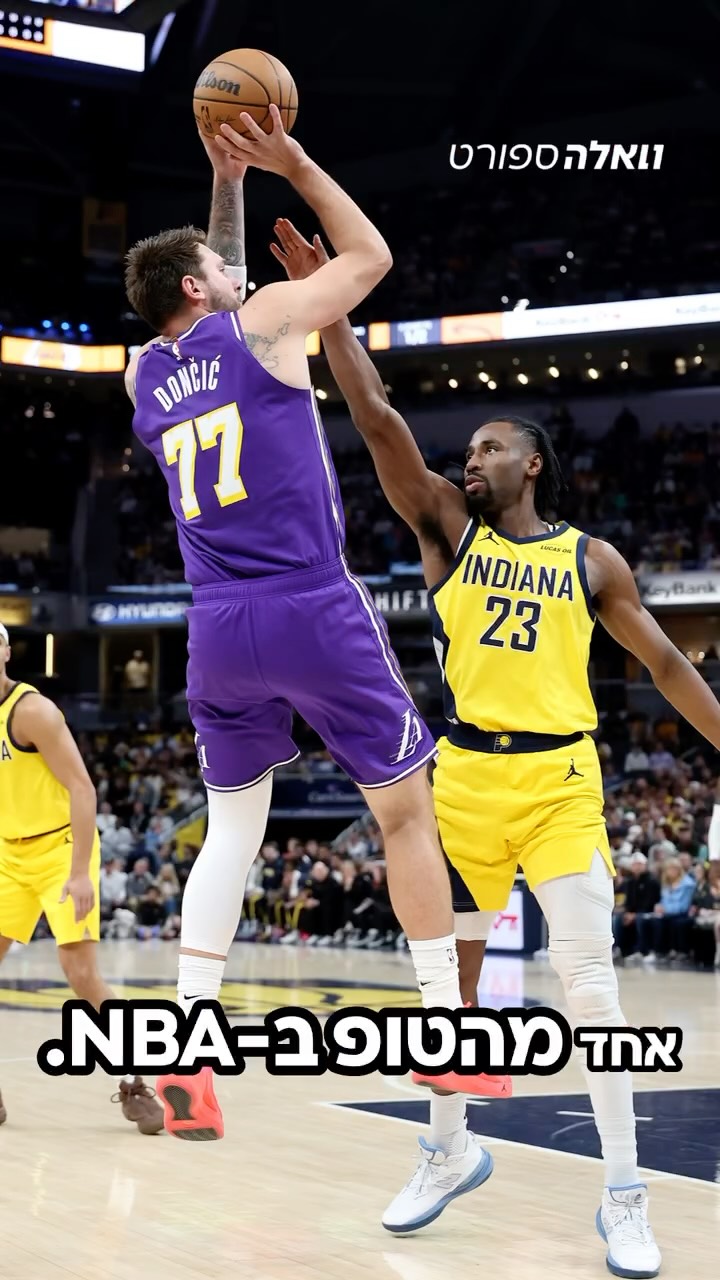 ⁨ לוקה דונצ׳יץ׳ הוביל גם הלילה את הלייקרס שלו לניצחון עם מעל...