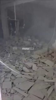 הרס רב בזירה בתל אביב כתוצאה מנפילת טיל המצרר...