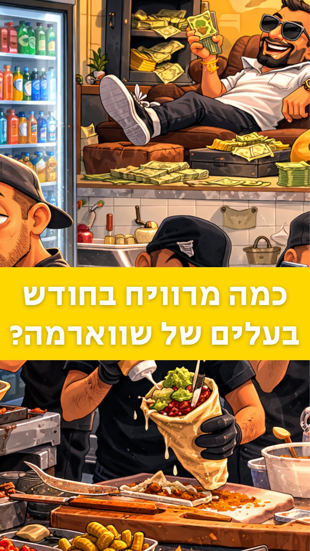 כמה מרוויח בעלים של שווארמה בישראל?...