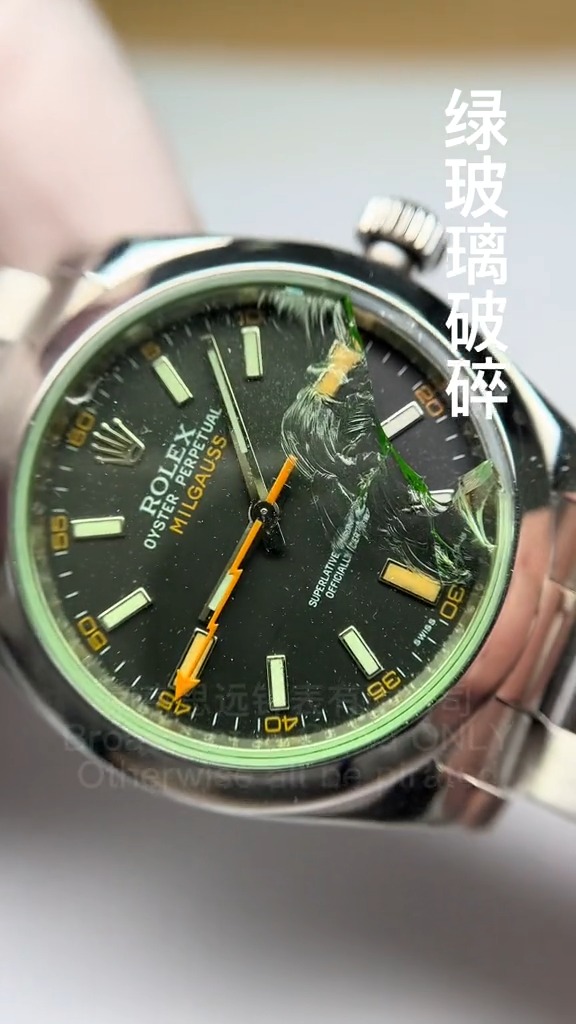 בורג ברק רולקס עם זכוכית ירוקה סדוקה | שיפוץ ותיקון ללבוש...