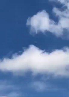 שאהד-136 איראני יורט על ידי מל"ט מיירט באזור המזרח התיכון. ...