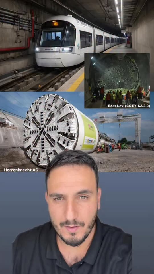 איך בונים רכבת תחתית? הכירו את ה- T.B.M מכונה לכריית מנהרות