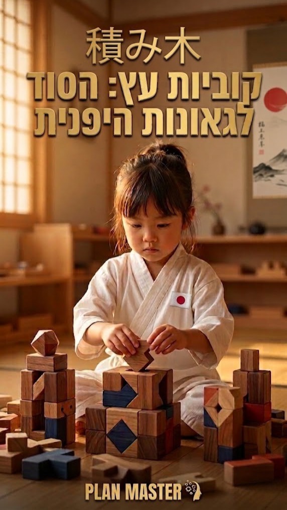 משחק פשוט כמו קוביות עץ יכול לבנות מוח חזק יותר מכל מסך....