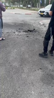 שבר יירוט שנפל בנהריה....