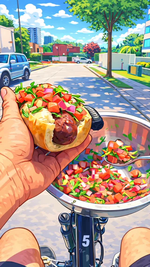 הארוחה על האופניים...