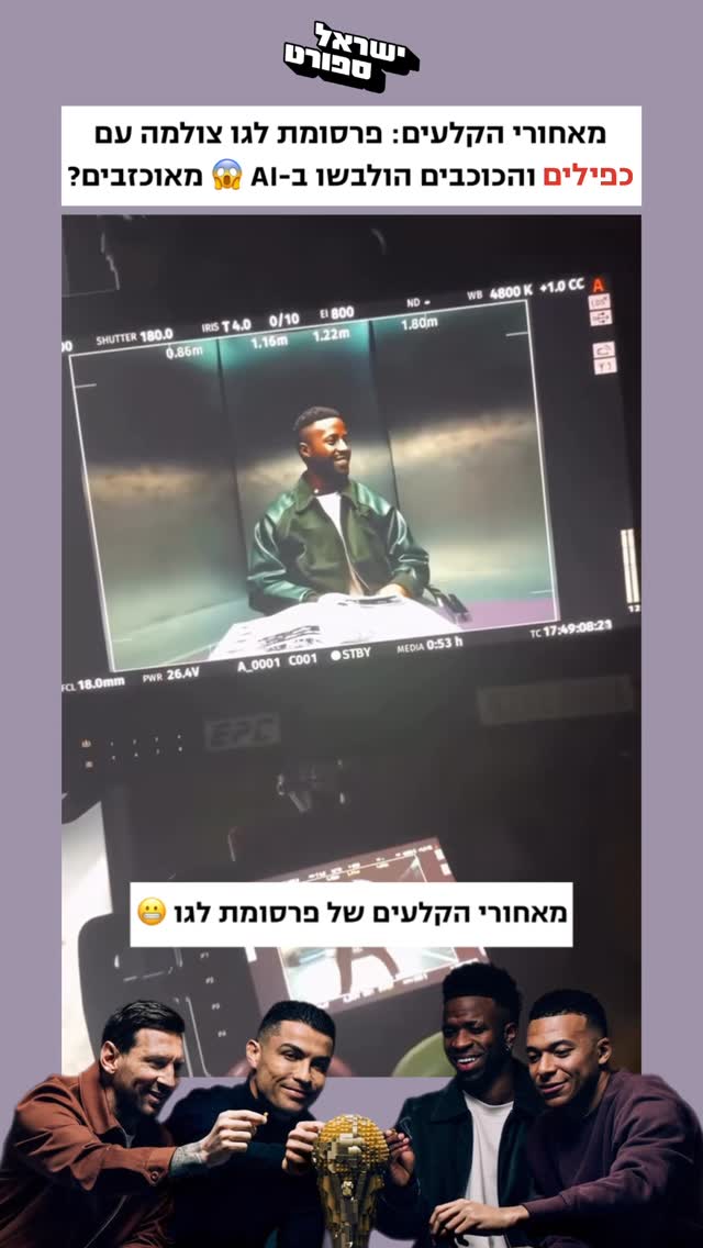 מאחורי הקלעים: פרסומת לגו בה משתתפים כוכבי העל ליאו מסי,...