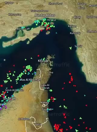 פרטי עדכון: מעקב אחר תנועות ספינות במצר הורמוז ב-24 השעות...