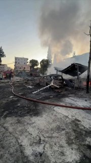 תוצאות ההפצצה בכפר השיעי ג'יבשית, עליה דיווחנו קודם, הושמדה...