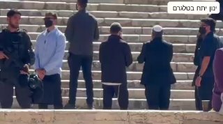 השר לביטחון לאומי בן גביר עלה להר הבית לפני זמן קצר....