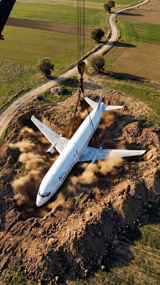 מטוס קבור הפך לבית תת קרקעי מוסתר...