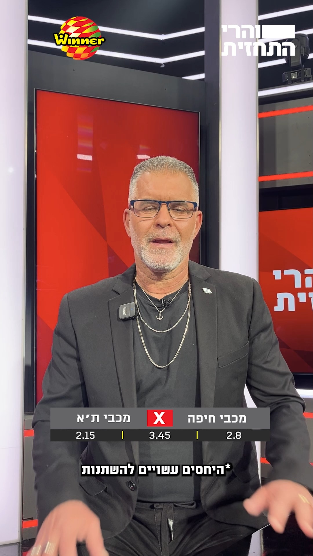 הדעות חלוקות! כמה לדעתכם יגמר המשחק בין מכבי חיפה למכבי ת"א?💸...