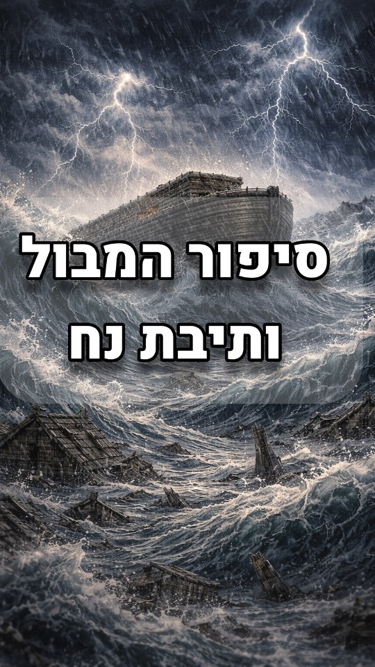 סיפור תיבת נח והמבול - בראשית - The Story of Noah’s Ark and the Flood...