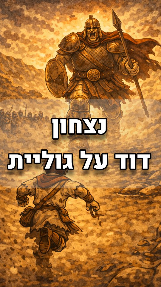 נצחון דוד על גוליית - המאה ה-11 לפני הספירה - David’s Victory over Goliath...