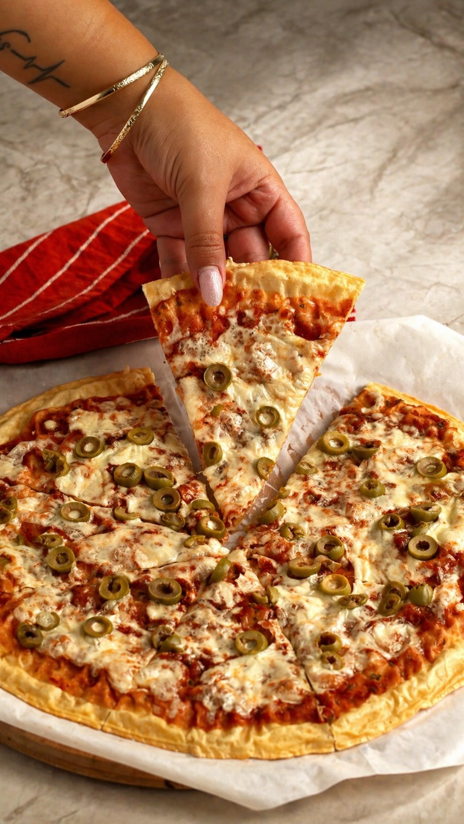 🍕 פיצה בפחות מ־80 קלוריות למשולש...