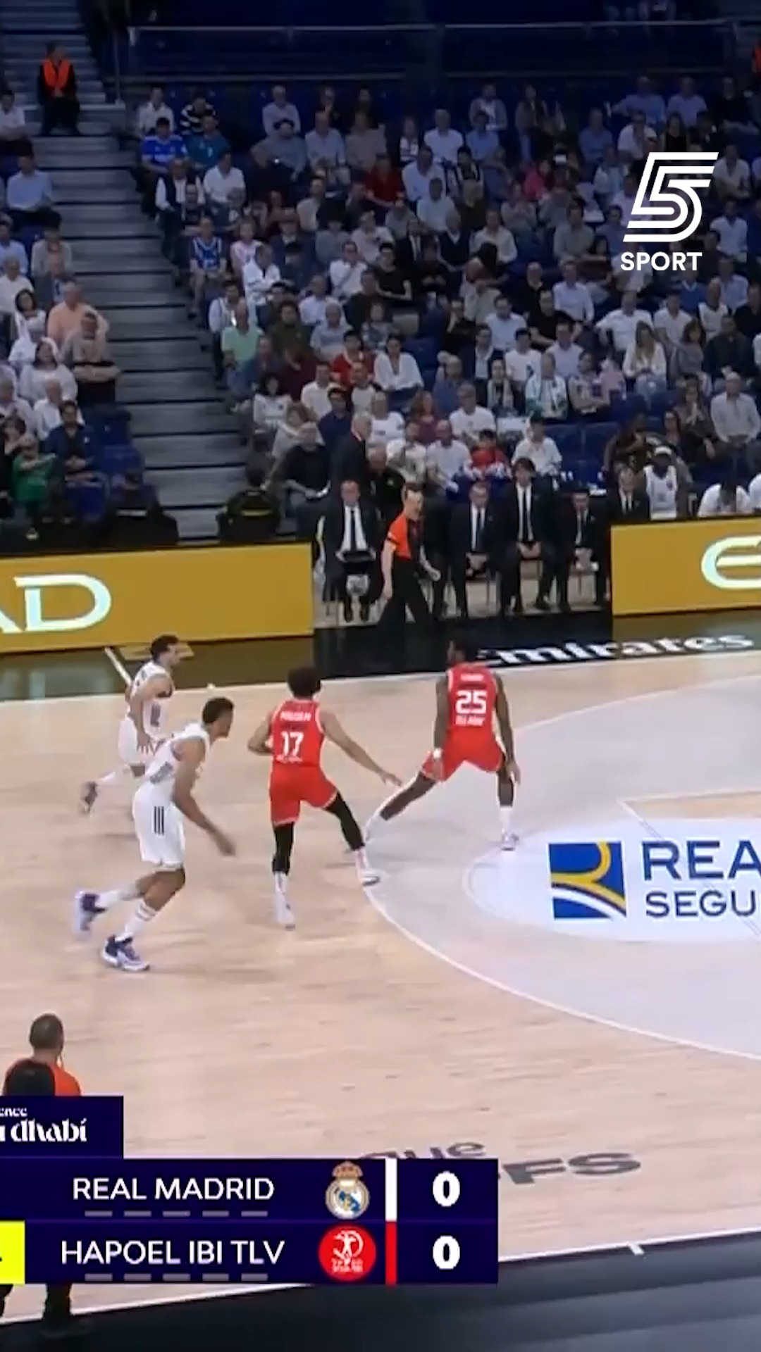 סל ראשון של הפועל ת"א בפלייאוף היורוליג🔴⚪...