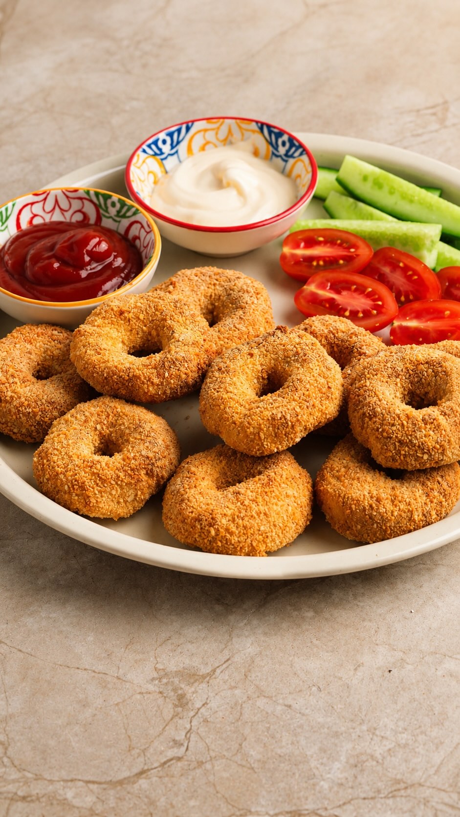 🍗 טבעות שניצל אפויות...