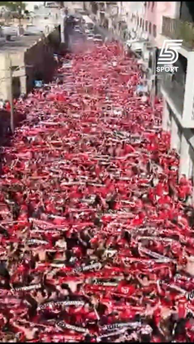 אוהדי הפועל ת״א בטירוף לקראת הדרבי🔴⚪️...