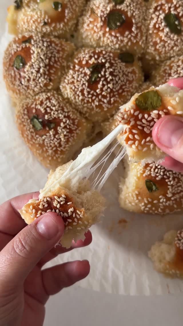 כדורי בייגל במילוי מוצרלה ⭐️ מושלם לחג שבועות....