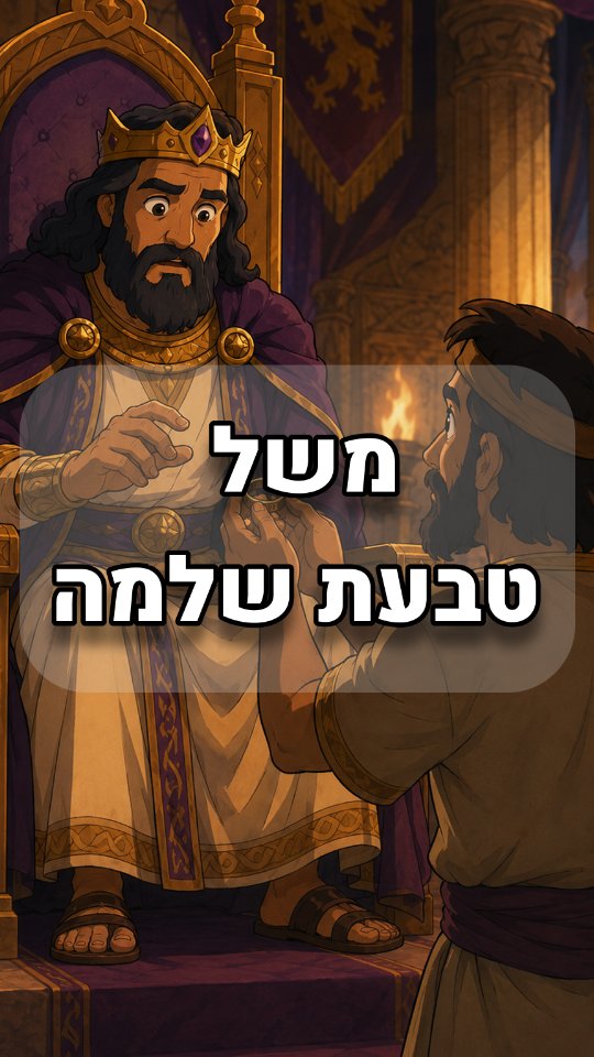 משל טבעת שלמה - The Ring of King Solomon...