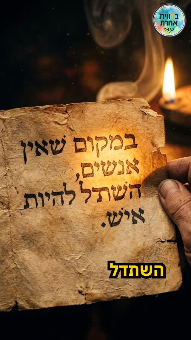 המסכה והתפקיד 🎭...