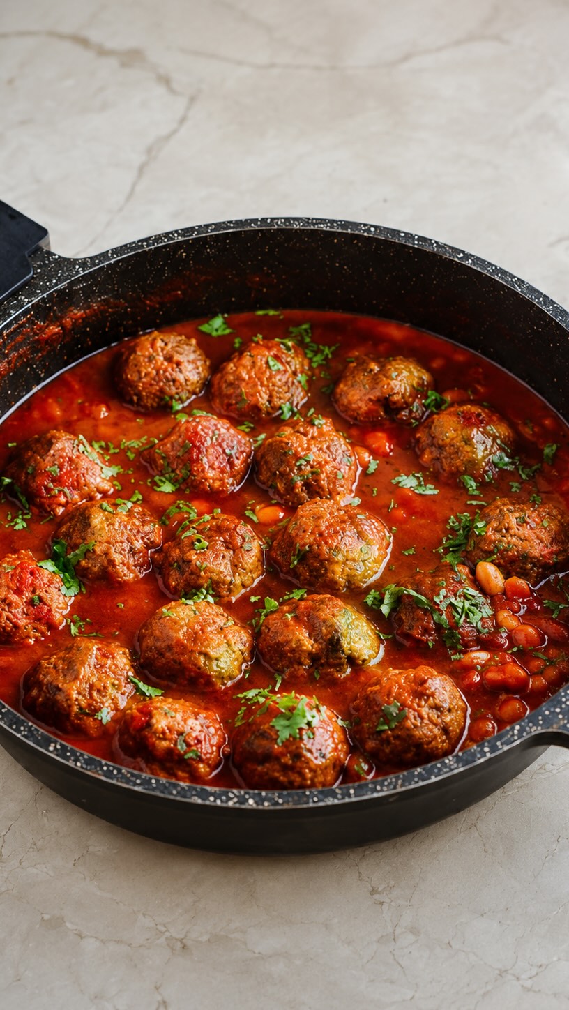 🍲 סיר קציצות ברוטב אדום...