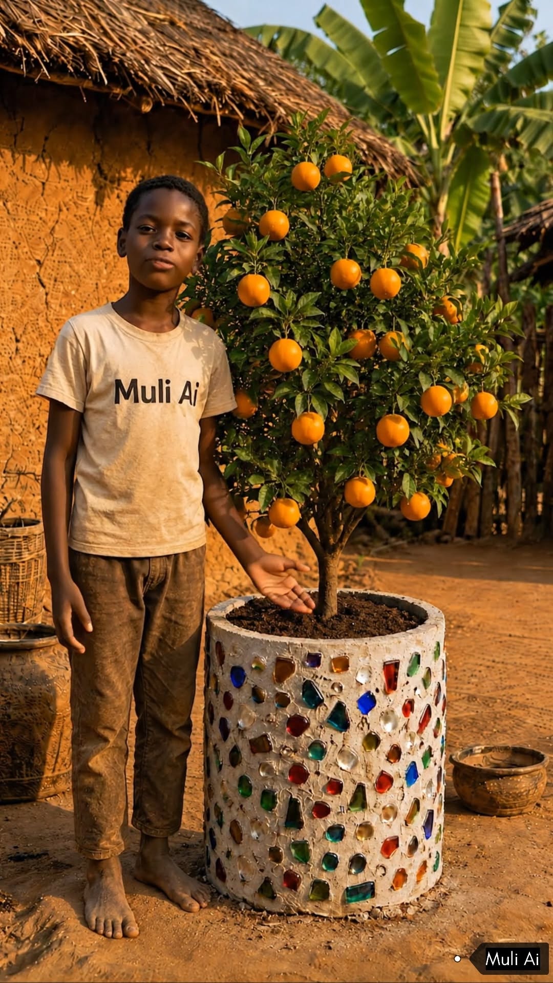 הילד הזה עשה אדנית מדהימה🍊...