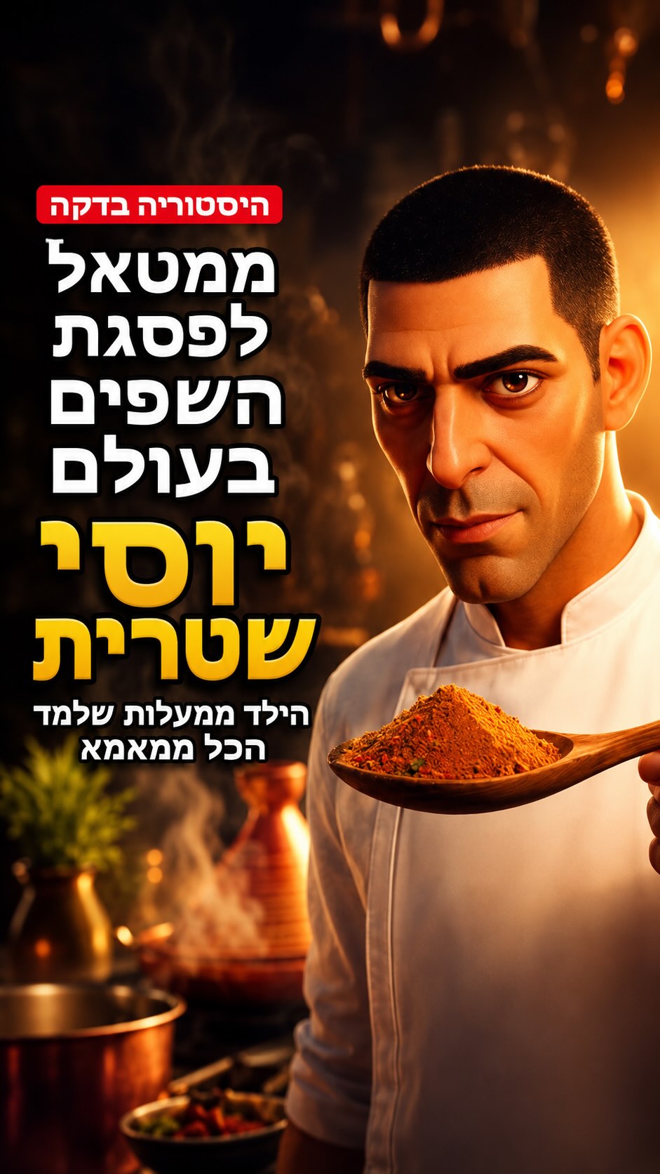 מתופף ממעלות. טבח בצבא. היום - אחד השפים הטובים בעולם....